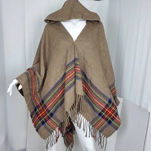 Ethnic Hooded Poncho Wrap